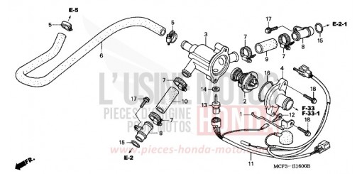 WATER PIPE VTR1000SP4 de 2004